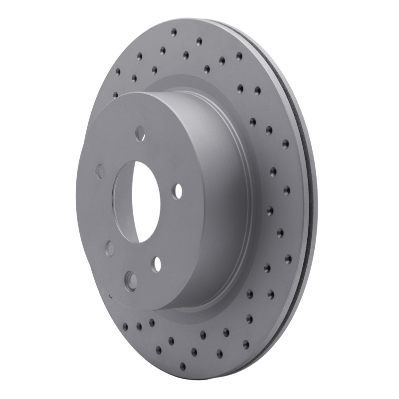 Infiniti G35 Brake Rotor (1) - Rear Left - DFC - Drilled Geoperformance - `05-`25