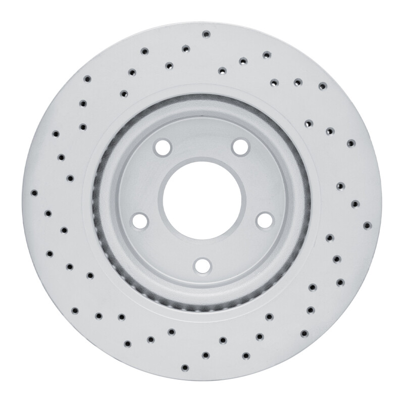 Nissan Sentra Brake Rotor (1) - Front Right - DFC - Drilled Geoperformance - `11-`19