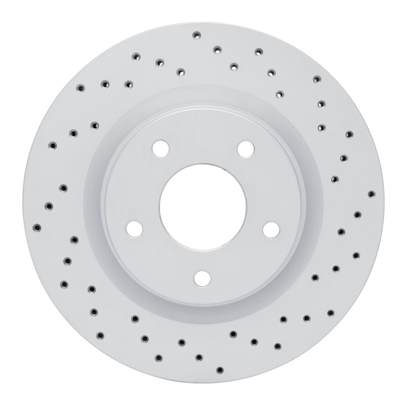 Nissan Sentra Brake Rotor (1) - Front Right - DFC - Drilled Geoperformance - `11-`19