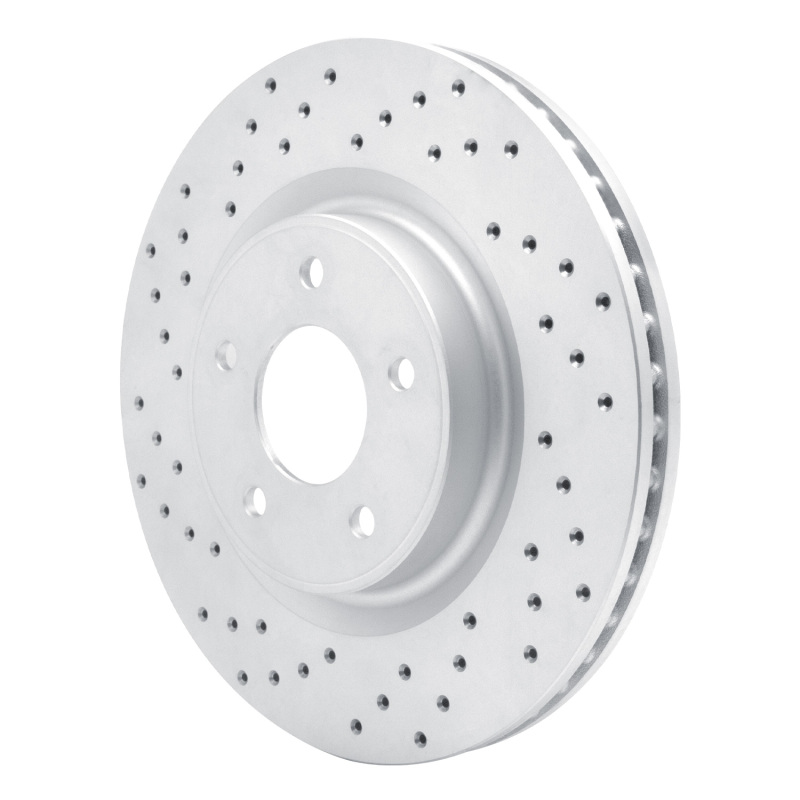 Infiniti Q60 Brake Rotor (1) - Front Left - DFC - Drilled Geoperformance - `13-`25