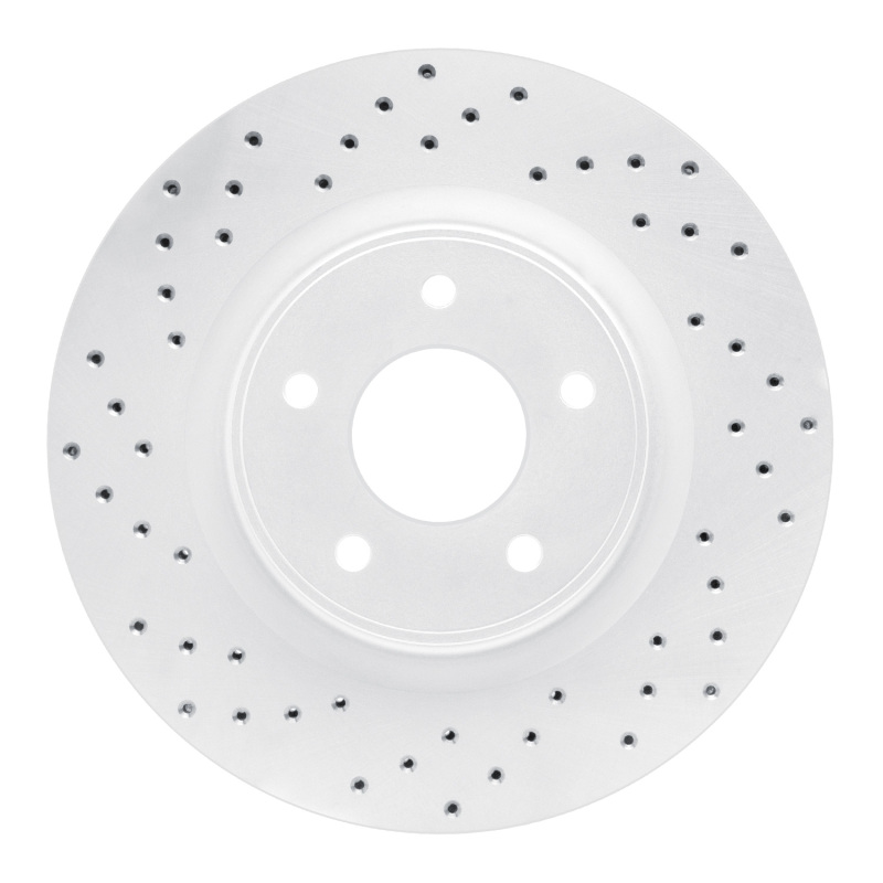 Infiniti Q60 Brake Rotor (1) - Front Left - DFC - Drilled Geoperformance - `13-`25