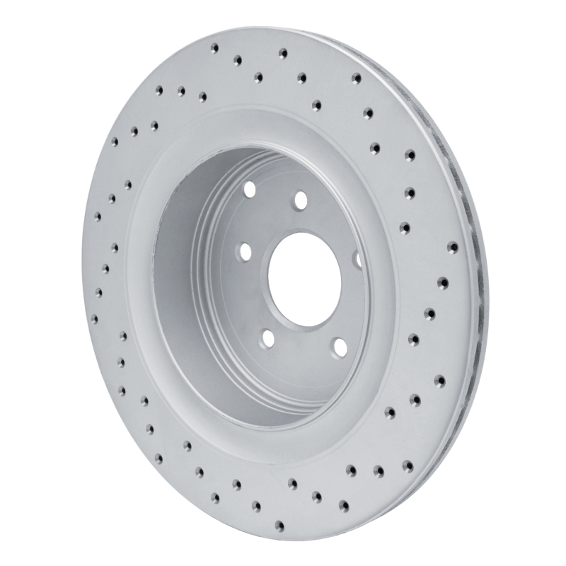 Infiniti M35H Brake Rotor (1) - Rear Left - DFC - Drilled Geoperformance - `09-`24