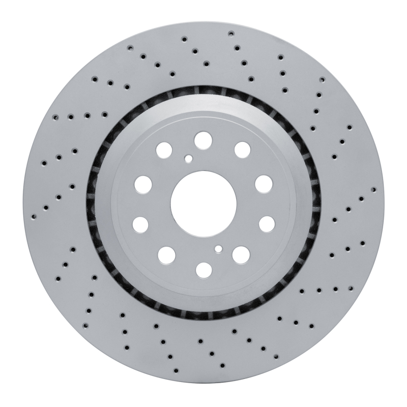 Lexus LS600h Brake Rotor (1) - Right Front - DFC - Geoperf Drilled - `07-`23