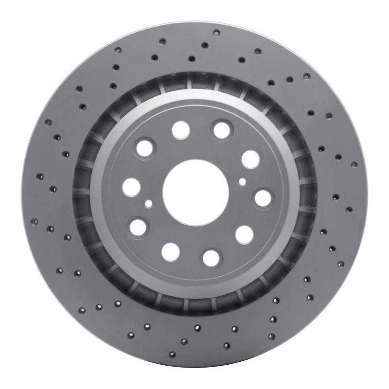Lexus LS600h Brake Rotor (1) - Left Rear - DFC - Drilled Geoperformance - `07-`17