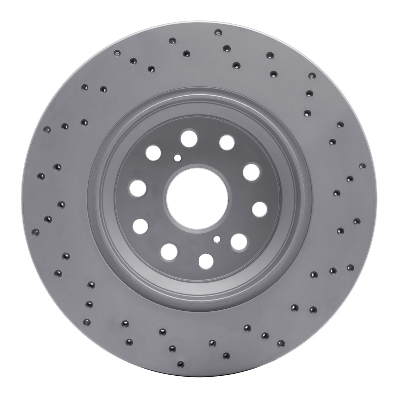 Lexus LS600h Brake Rotor (1) - Left Rear - DFC - Drilled Geoperformance - `07-`17
