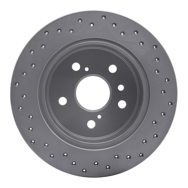 Toyota Avalon Brake Rotor (1) - Rear Left - DFC - Drilled Geoperformance - `00-`04