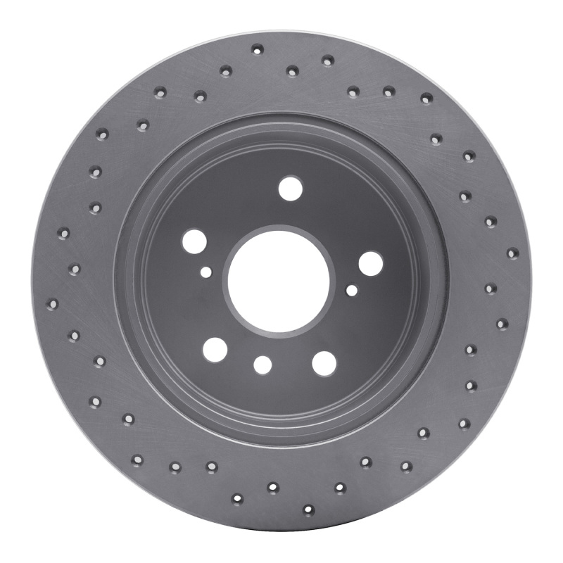 Toyota Avalon Brake Rotor (1) - Rear Right - DFC - Drilled Geoperformance - `00-`04