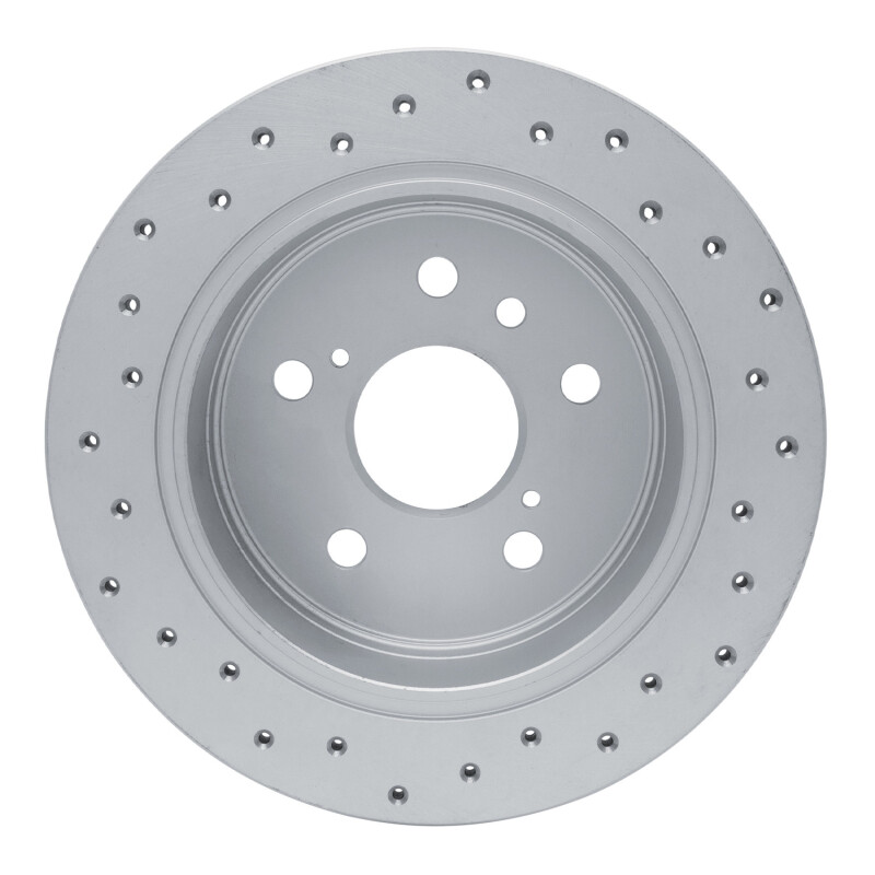 Lexus ES300 Brake Rotor (1) - Rear Right - DFC - Drilled Geoperformance - `02-`08