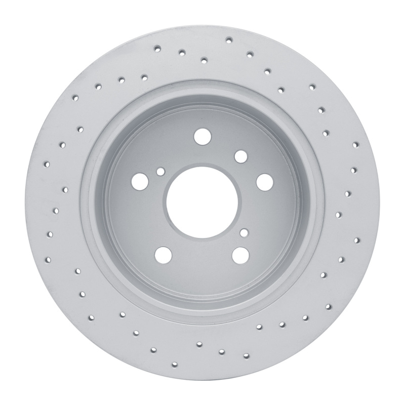 Lexus ES350 Brake Rotor (1) - Rear Left - DFC - Drilled Geoperformance - `07-`12