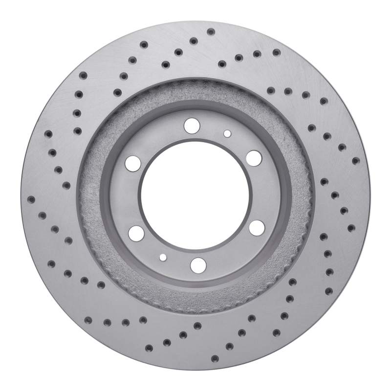 Toyota FJ Cruiser Brake Rotor (1) - Front Right - DFC - Drilled Geoperformance - `03-`23