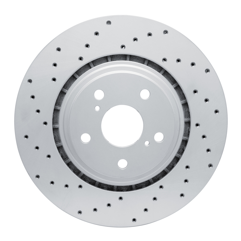 Lexus NX300 Brake Rotor (1) - Front Left - DFC - Drilled Geoperformance - `08-`21