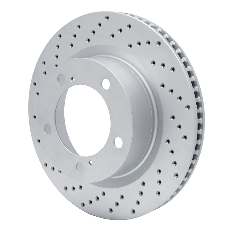 Lexus LX570 Brake Rotor (1) - Front Left - DFC - Drilled Geoperformance - `08-`21