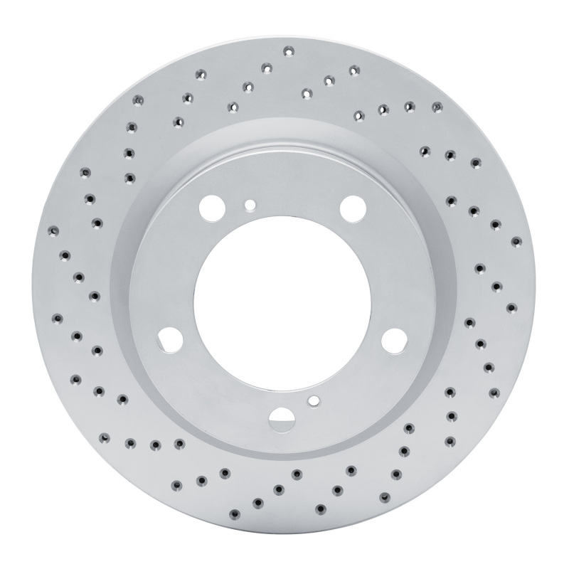 Lexus LX570 Brake Rotor (1) - Front Left - DFC - Drilled Geoperformance - `08-`21