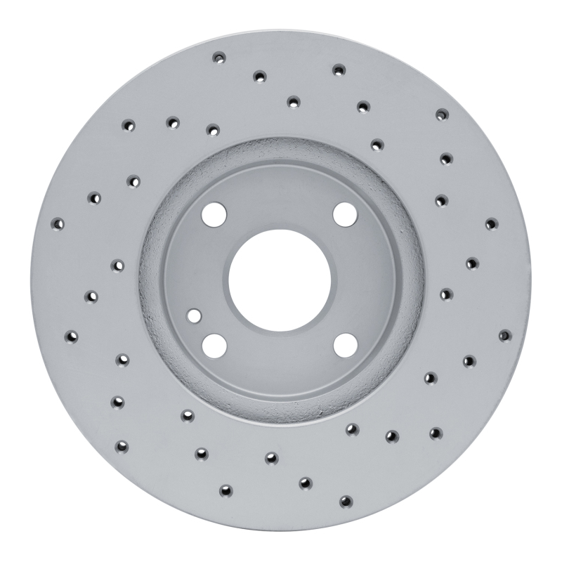 Mazda Miata Brake Rotor (1) - Front Left - DFC - Drilled Geoperf - `94-`02