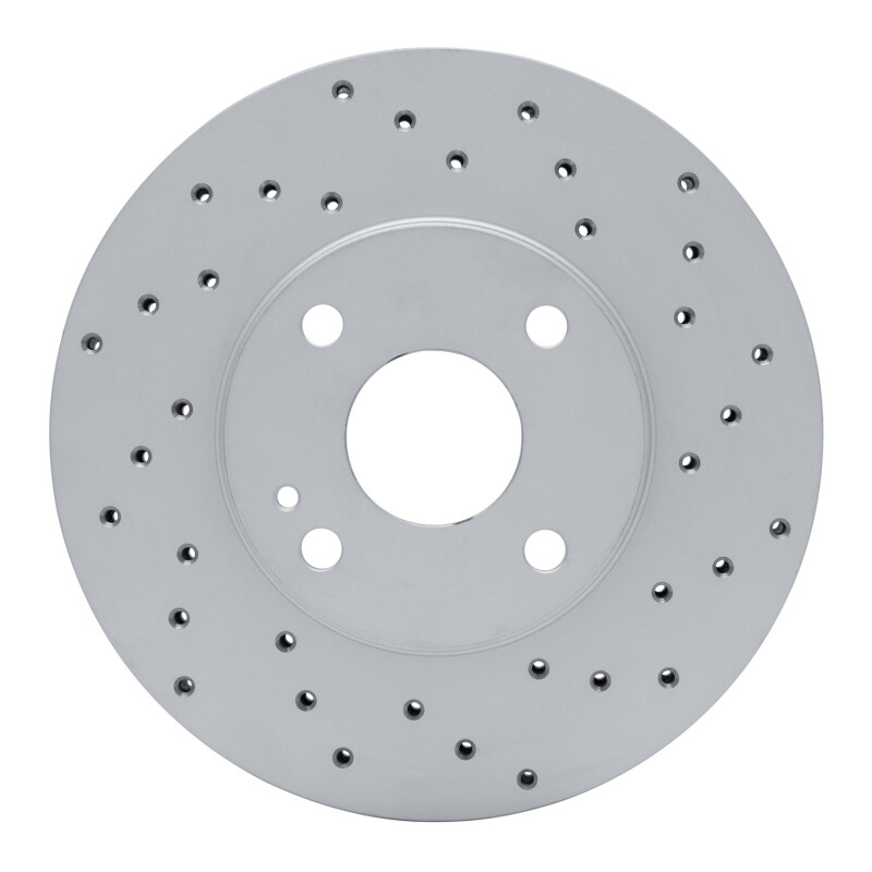 Mazda Miata Brake Rotor (1) - Front Right - DFC - Geoperformance Rotor - Drilled - `94-`02