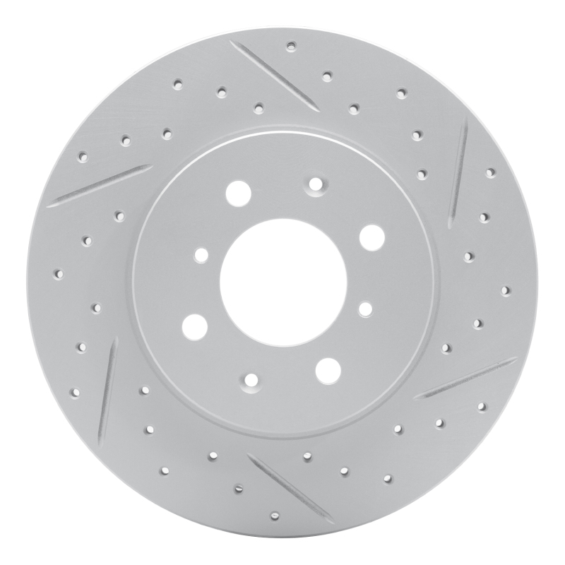 Dodge Attitude Brake Rotor (1) - Front Right - DFC - Geoperf Drilled & Slotted - `06-`12