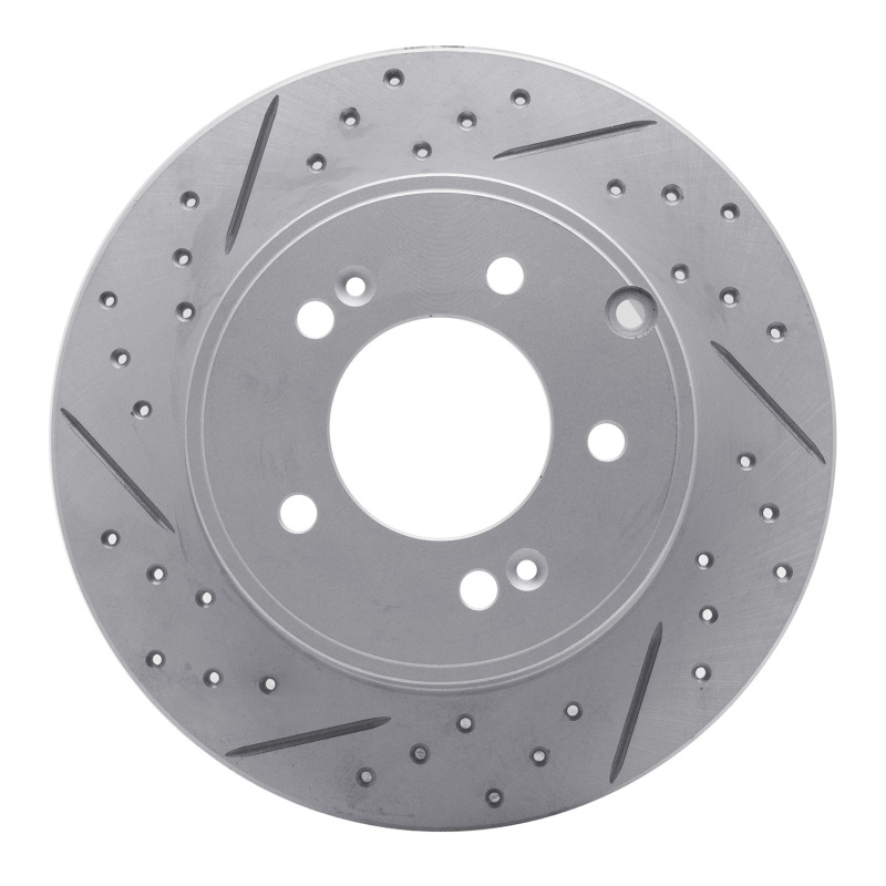 Hyundai Tucson Brake Rotor (1) - Rear Right - DFC - Geoperf Drilled & Slotted - `05-`20