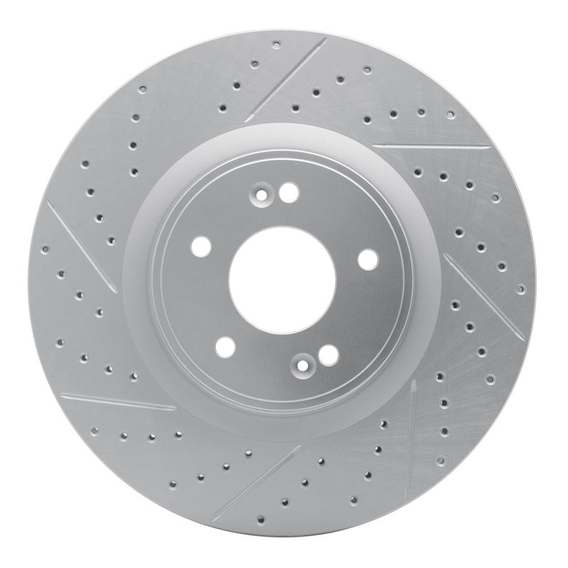 Hyundai Genesis Coupe Brake Rotor (1) - Front Left - DFC - Drilled & Slotted Geoperformance - `10-`16