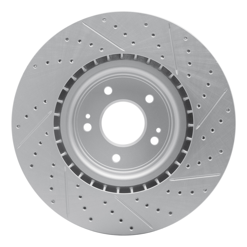 Hyundai Genesis Coupe Brake Rotor (1) - Front Left - DFC - Drilled & Slotted Geoperformance - `10-`16