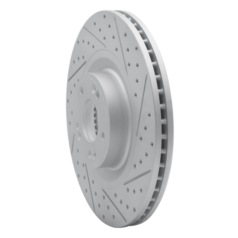 Genesis G80 Brake Rotor (1) - Front Right - DFC - Drilled & Slotted Geoperformance - `12-`17