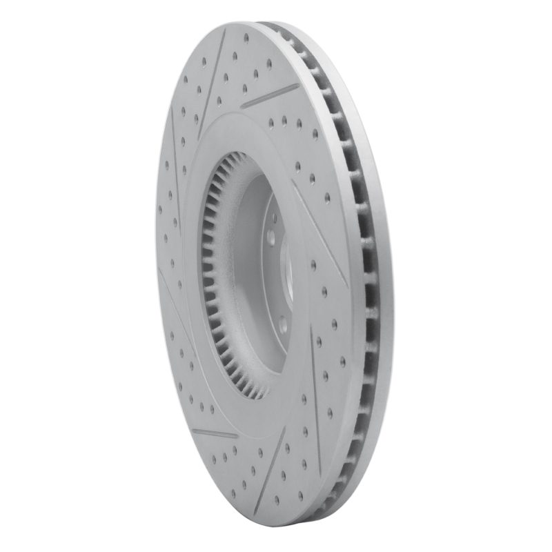 Genesis G80 Brake Rotor (1) - Front Right - DFC - Drilled & Slotted Geoperformance - `12-`17