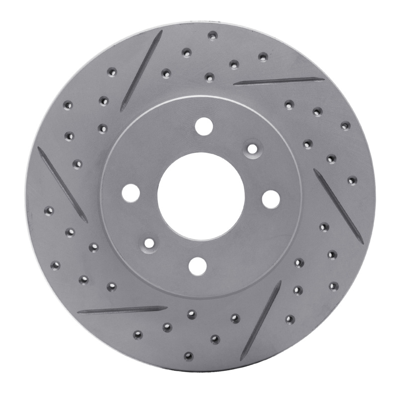 Dodge Attitude Brake Rotor (1) - Front Right - DFC - Drilled & Slotted Geoperformance - `12-`25