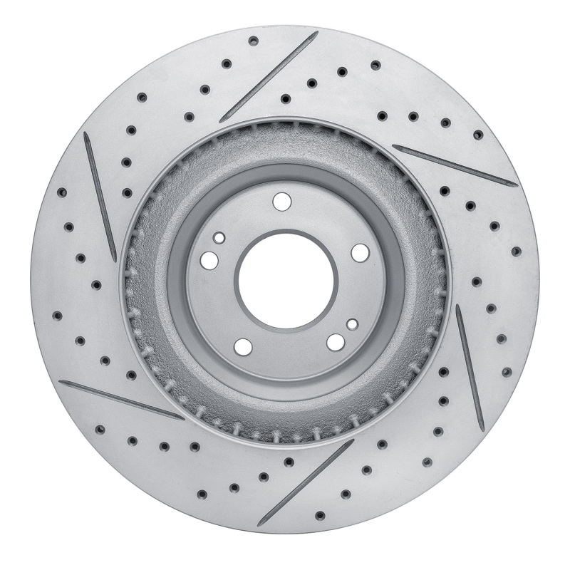 Hyundai Veloster N Brake Rotor (1) - Front Right - DFC - Geoperformance Rotor - Drilled and Slotted - `19-`22