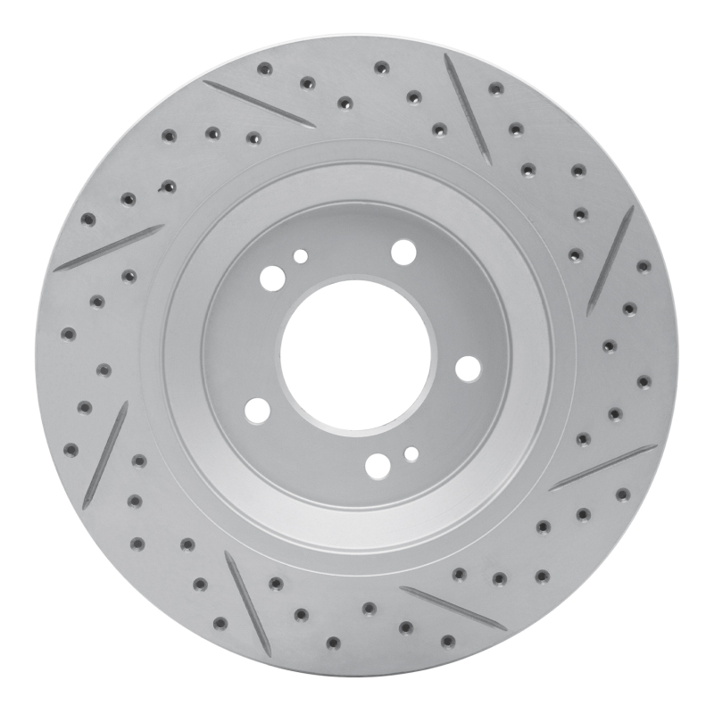 Hyundai Veloster N Brake Rotor (1) - Rear Left - DFC - Drilled & Slotted Geoperformance - `19-`25