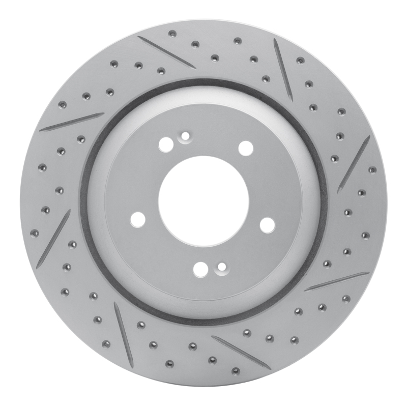 Hyundai Veloster N Brake Rotor (1) - Rear Right - DFC - Geoperf, Drilled & Slotted - `19-`25