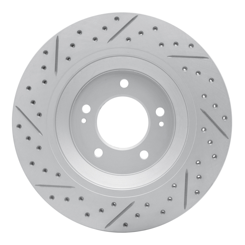 Hyundai Veloster N Brake Rotor (1) - Rear Right - DFC - Geoperf, Drilled & Slotted - `19-`25