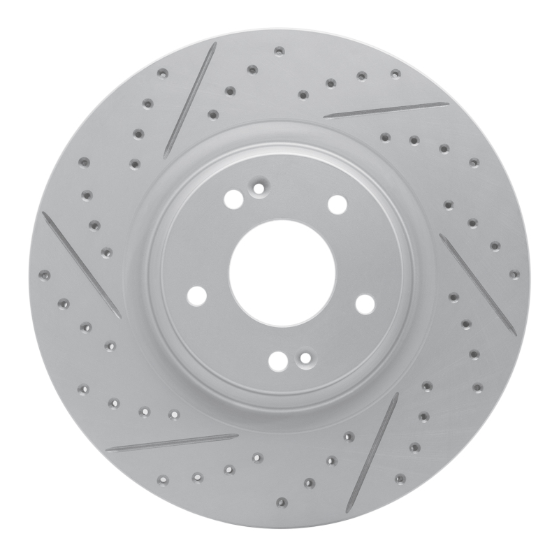 Hyundai Veloster N Brake Rotor (1) - Front Left - DFC - Geoperformance Drilled & Slotted - `19-`22