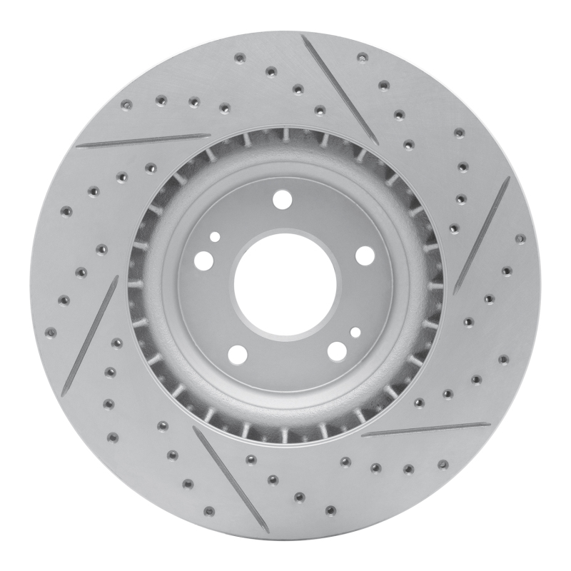 Hyundai Veloster N Brake Rotor (1) - Front Left - DFC - Geoperformance Drilled & Slotted - `19-`22