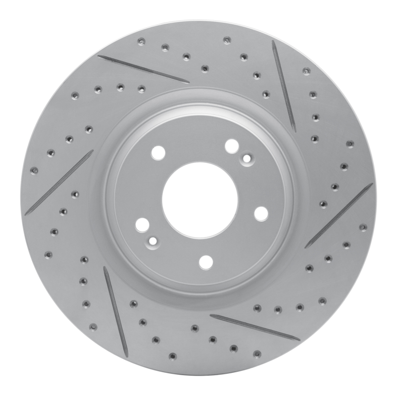 Hyundai Veloster N Brake Rotor (1) - Front Right - DFC - Geoperformance Rotor - Drilled and Slotted - `19-`22