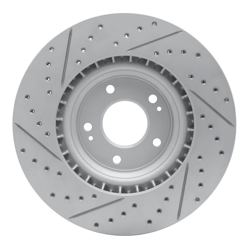Hyundai Veloster N Brake Rotor (1) - Front Right - DFC - Geoperformance Rotor - Drilled and Slotted - `19-`22