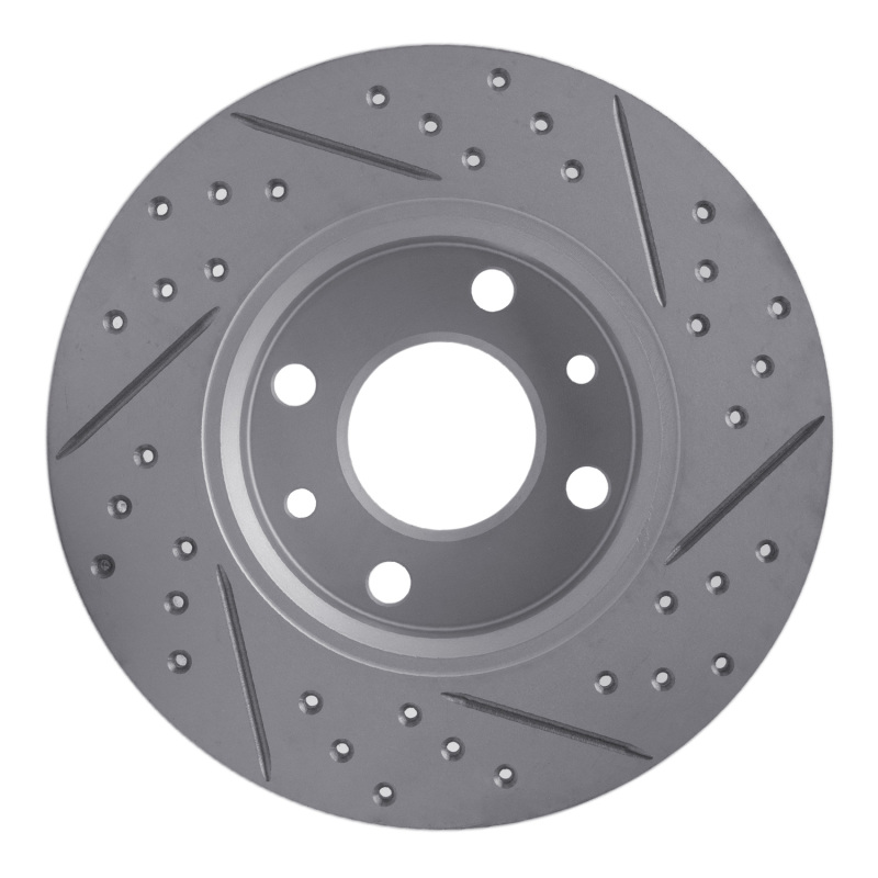 Dodge Vision Brake Rotor (1) - Front Left - DFC - Drilled & Slotted Geoperformance - `09-`19