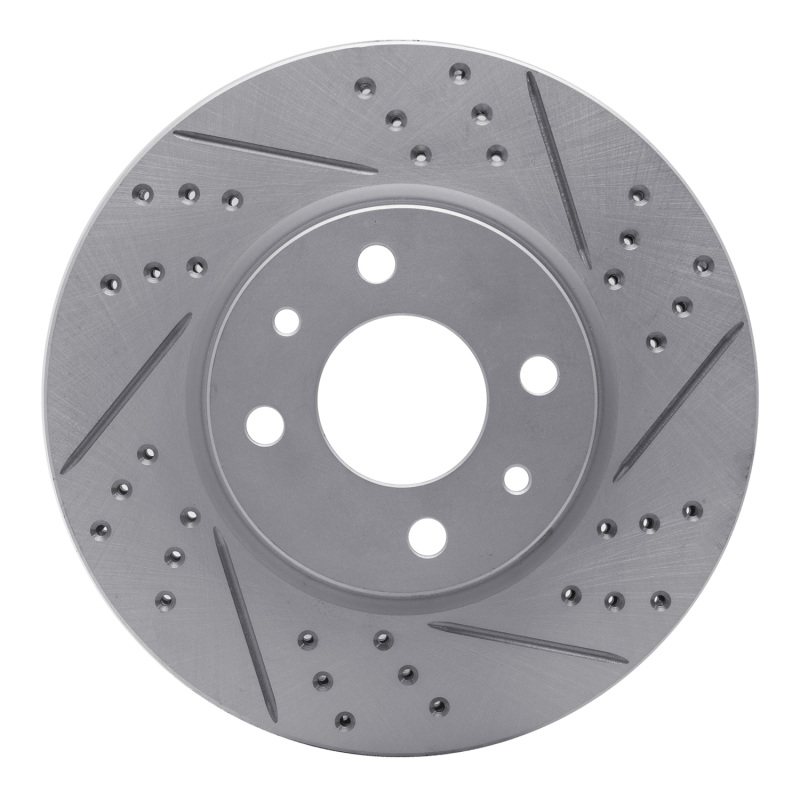 Dodge Vision Brake Rotor (1) - Front Right - DFC - Drilled & Slotted Geoperformance - `09-`19