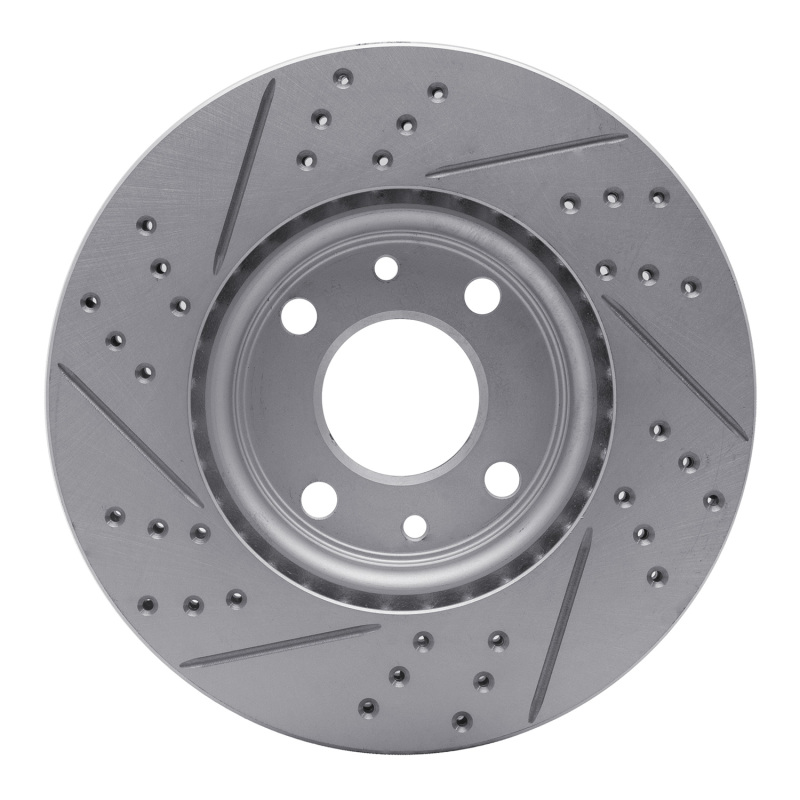 Dodge Vision Brake Rotor (1) - Front Right - DFC - Drilled & Slotted Geoperformance - `09-`19