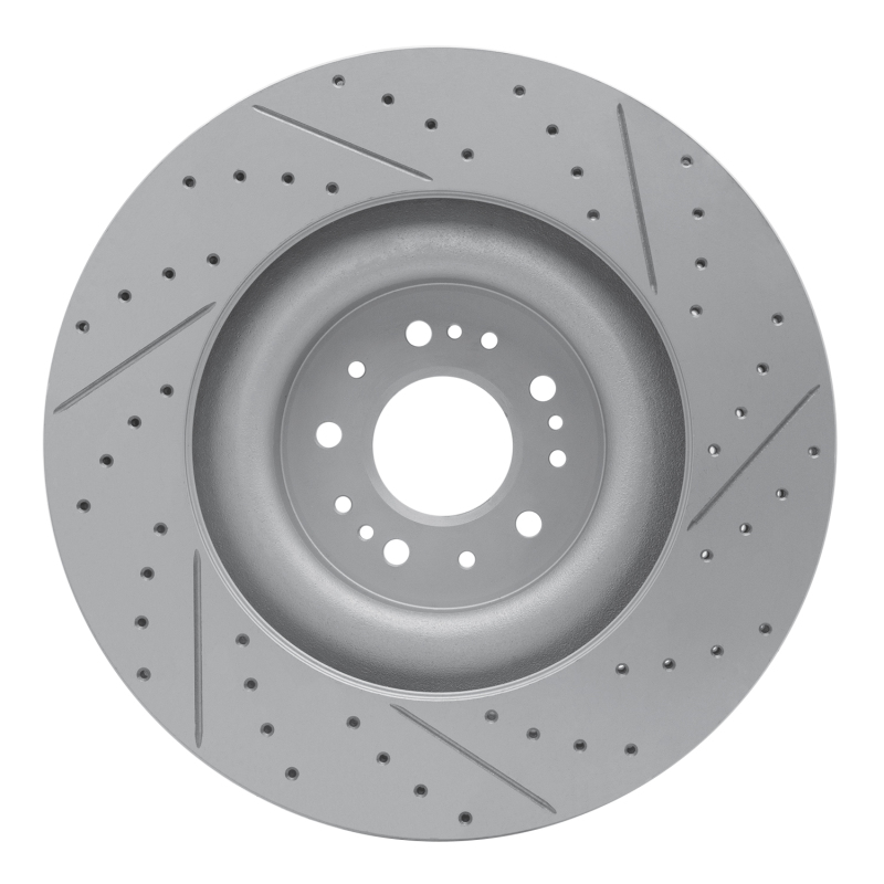 Genesis G90 Brake Rotor (1) - Front Left - DFC - Drilled & Slotted Geoperformance - `17-`22