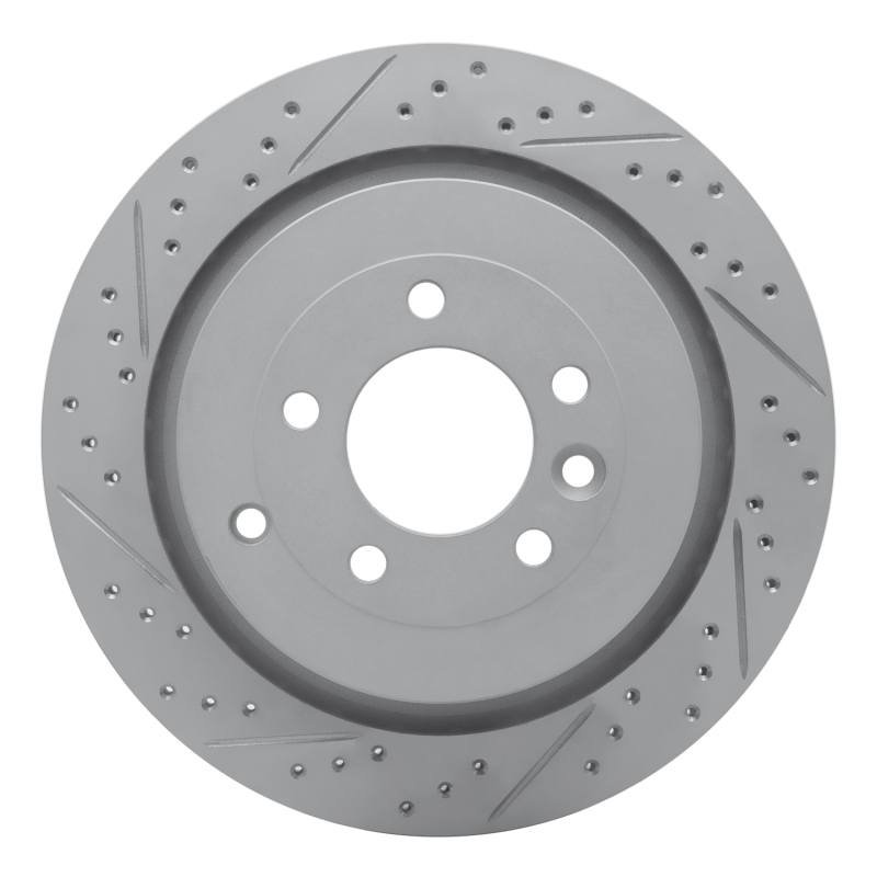 Land Rover LR3 Brake Rotor (1) - Rear Left - DFC - Drilled & Slotted Geoperformance - `05-`16