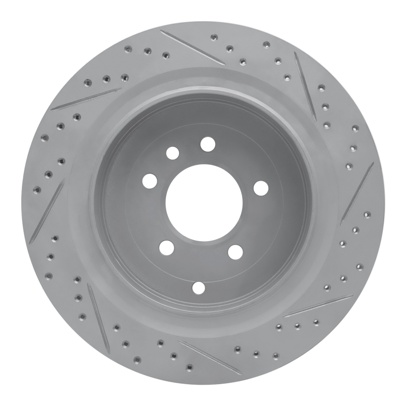 Land Rover LR3 Brake Rotor (1) - Rear Left - DFC - Drilled & Slotted Geoperformance - `05-`16