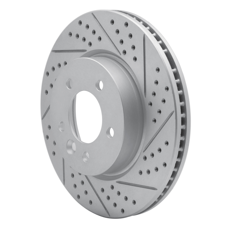 Land Rover LR3 Brake Rotor (1) - Front Right - DFC - Geoperformance Drilled & Slotted - `05-`07