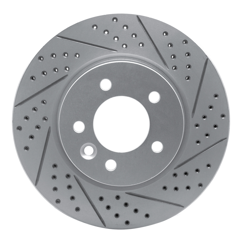 Land Rover LR3 Brake Rotor (1) - Front Right - DFC - Geoperformance Drilled & Slotted - `05-`07