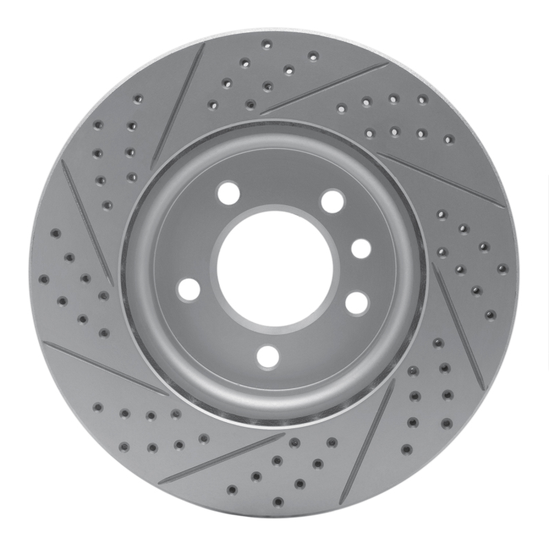 Land Rover LR3 Brake Rotor (1) - Front Right - DFC - Geoperformance Drilled & Slotted - `05-`07