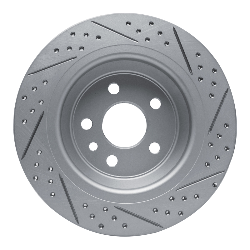 Ford Focus Brake Rotor (1) - Rear Left - DFC - Drilled & Slotted Geoperformance - `09-`15