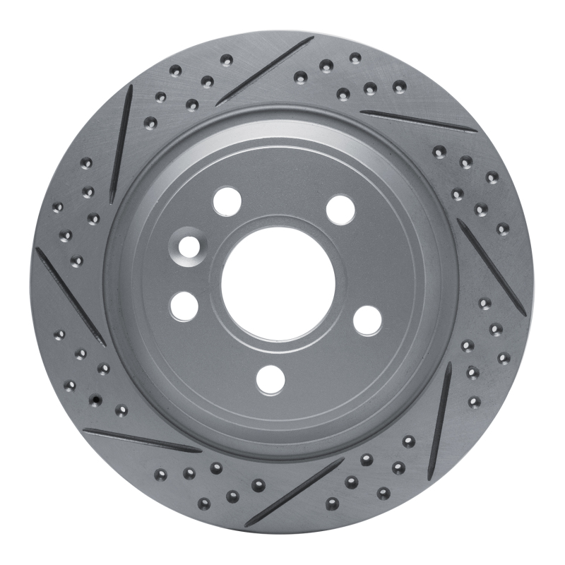 Ford Focus Brake Rotor (1) - Rear Left - DFC - Drilled & Slotted Geoperformance - `09-`15