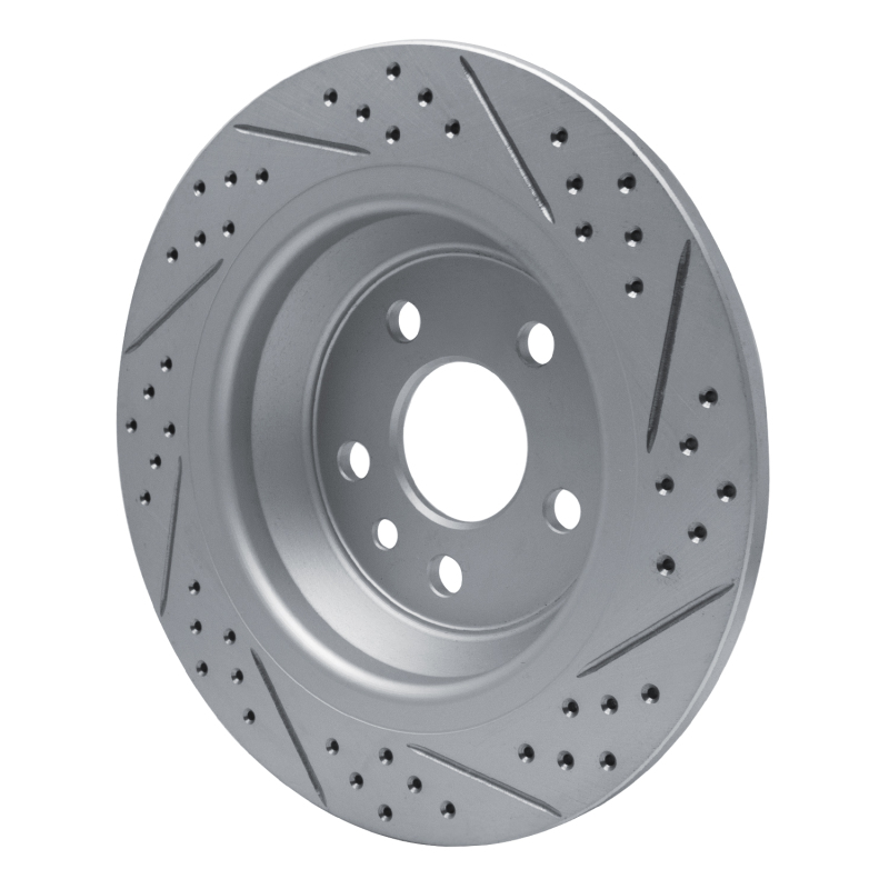 Ford Focus Brake Rotor (1) - Rear Left - DFC - Drilled & Slotted Geoperformance - `09-`15