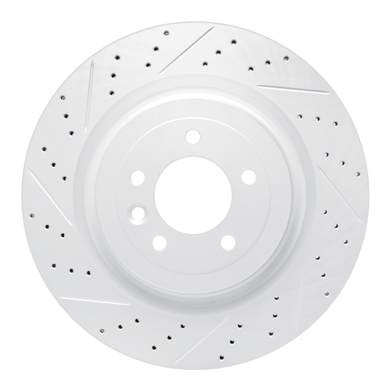 Land Rover Defender 110 Brake Rotor (1) - Rear Left - DFC - Geoperformance Drilled & Slotted - `13-`25