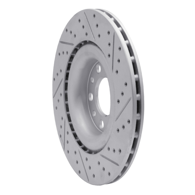 Alfa Romeo Stelvio Brake Rotor (1) - Rear Left - DFC - Drilled & Slotted Geoperformance - `17-`25