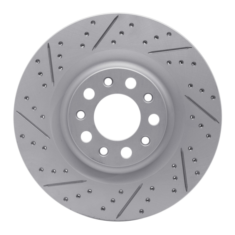 Alfa Romeo Stelvio Brake Rotor (1) - Rear Left - DFC - Drilled & Slotted Geoperformance - `17-`25