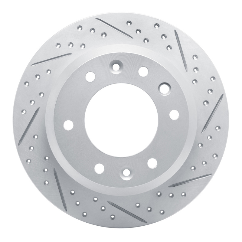 Hyundai Entourage Brake Rotor (1) - Rear Right - DFC - Drilled & Slotted Geoperformance - `06-`14